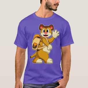 Camiseta Meerkat com mochila