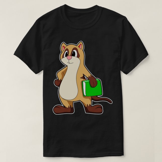 Camiseta Meerkat com o Livro 1 (Frente do Design)