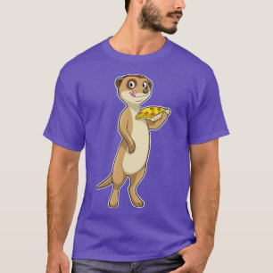 Camiseta Meerkat com Pizza