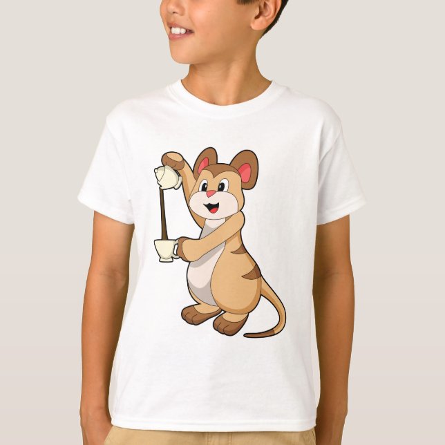 Camiseta Meerkat com pote de café e café.PNG (Frente)