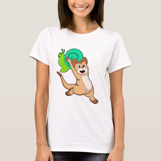 Camiseta Meerkat com Snail.PNG (Frente)