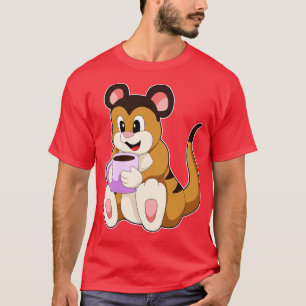 Camiseta Meerkat com Taça do Café 1