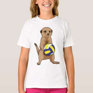 Camiseta Meerkat com voleibol