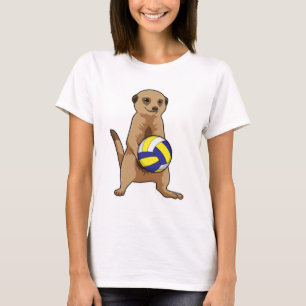 Camiseta Meerkat com voleibol