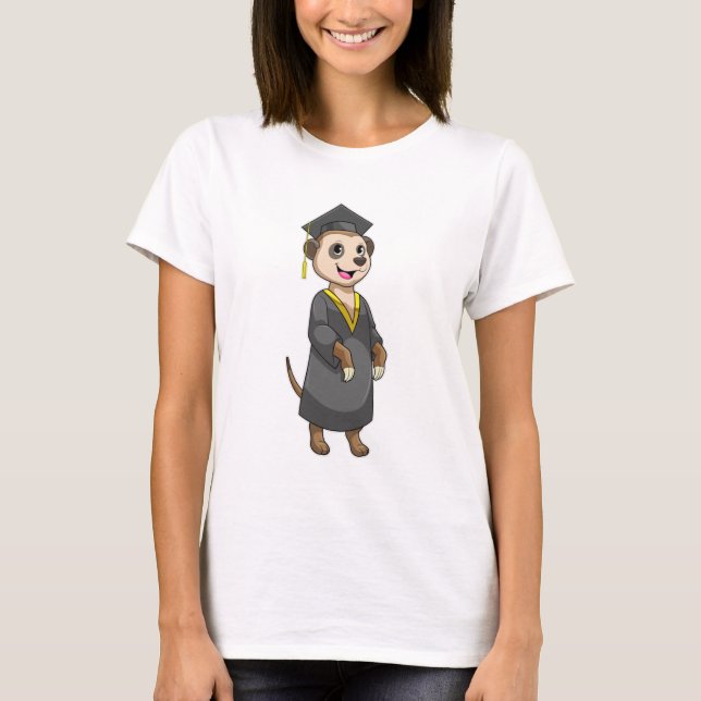 Camiseta Meerkat como estudante de Diploma (Frente)