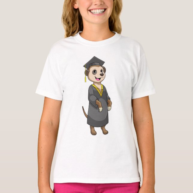 Camiseta Meerkat como estudante de Diploma (Frente)