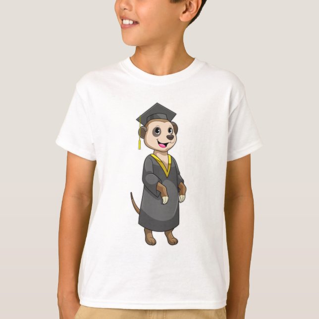 Camiseta Meerkat como estudante de Diploma (Frente)