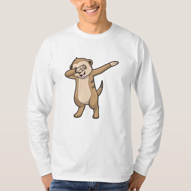 Camiseta Meerkat como Hip Hop Dance Dab (Frente)