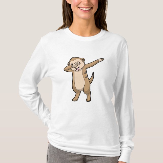 Camiseta Meerkat como Hip Hop Dance Dab (Frente)