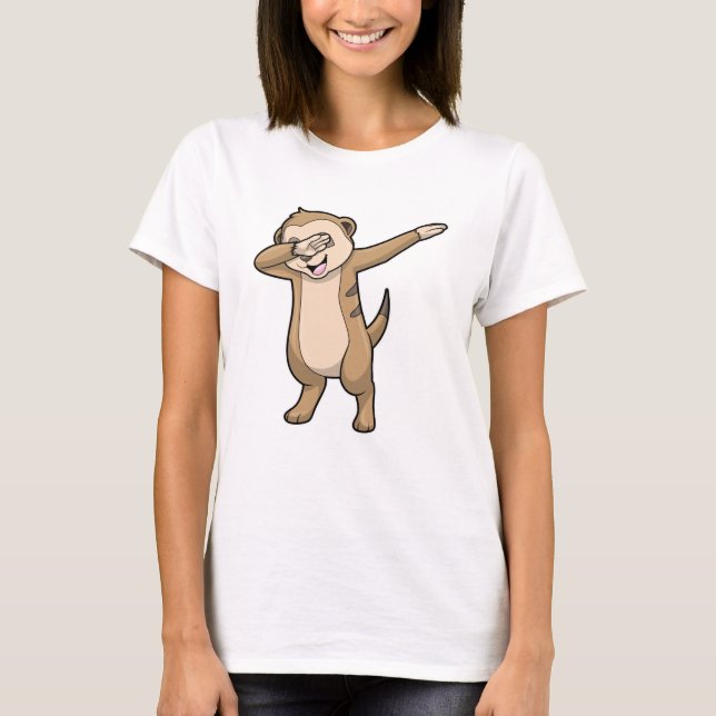 Camiseta Meerkat como Hip Hop Dance Dab (Frente)
