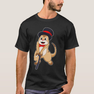 Camiseta Meerkat como pensionista com bengalê