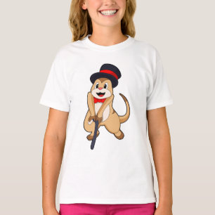 Camiseta Meerkat como pensionista com bengalê