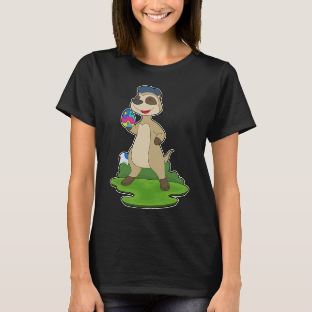 Camiseta Meerkat Easter Easter eggs (Frente)