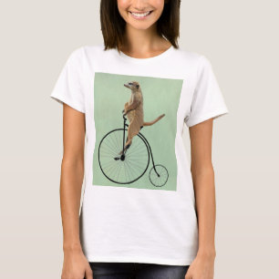 Camiseta Meerkat em Black Penny Farthing 2