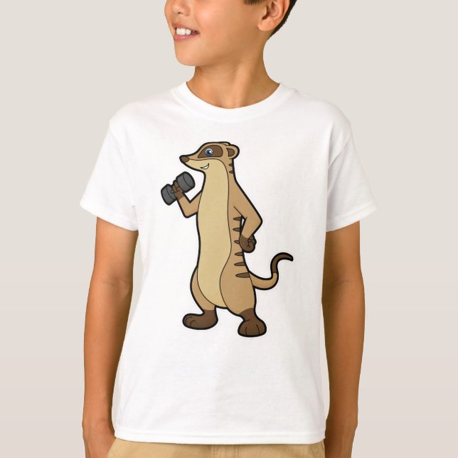 Camiseta Meerkat em Fortaleza, com Dumbbell (Frente)