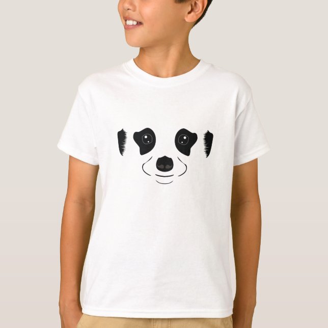 Camiseta Meerkat Face Silhouette (Frente)