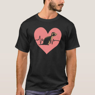 Camiseta Meerkat Heartbeat Animais Selvagens