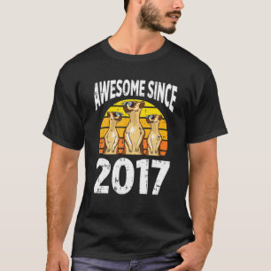 Camiseta Meerkat Incrível Desde O Aniversário De 5 De 2017 