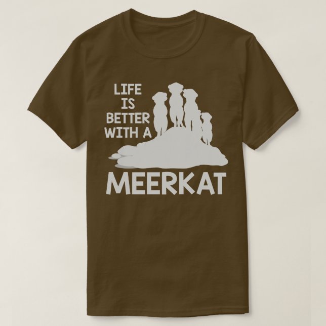 Camiseta Meerkat Lover Gift Zoo Animal Meerkat (Frente do Design)