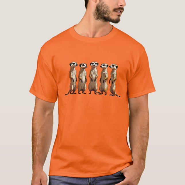 Camiseta Meerkat Majestade Guardiões do Deserto (Frente)