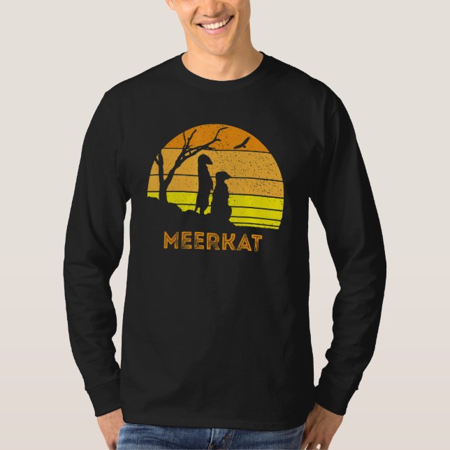 Camiseta Meerkat Mongoose Kalahari Deserto Sunset Safari Af (Frente)