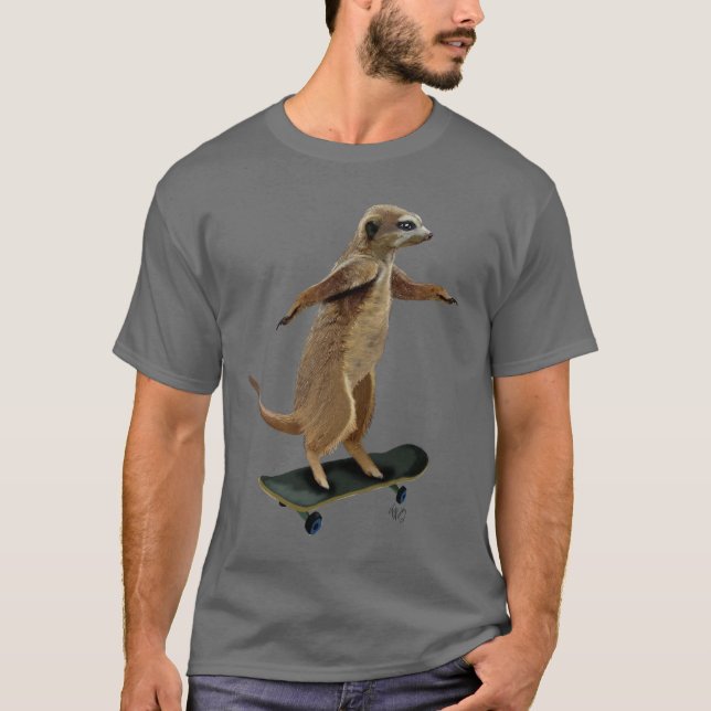 Camiseta Meerkat No Skateboard 2 (Frente)