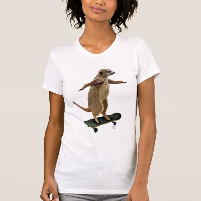 Camiseta Meerkat No Skateboard 2 (Frente)