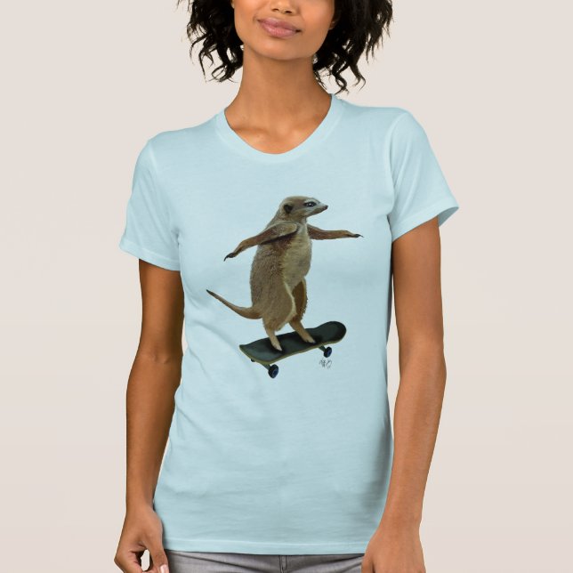Camiseta Meerkat No Skateboard 2 (Frente)