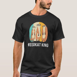 Camiseta Meerkat Para Homens Pai Retro Animais Do Zoo Selva