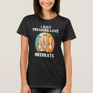 Camiseta Meerkat Para Homens Retrô Animais Do Zoo Da Vida S