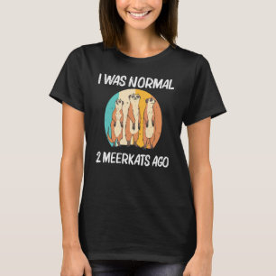 Camiseta Meerkat Para Homens Retro Animais Zoológicos Da Vi