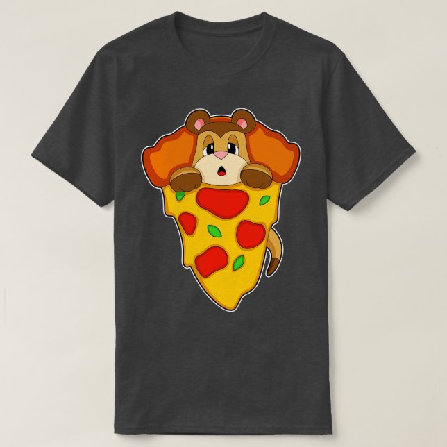 Camiseta Meerkat Pizza (Frente do Design)