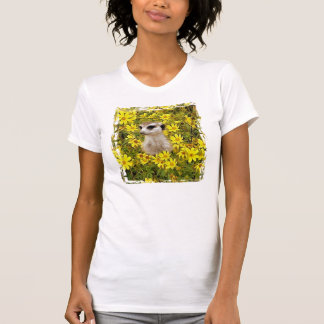CAMISETA MEERKAT QUE ESCONDE NAS FLORES