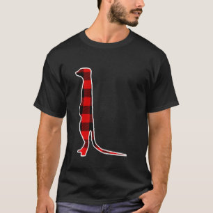 Camiseta Meerkat Red Buffalo Xadrez Mierkat Matching Pj Fam