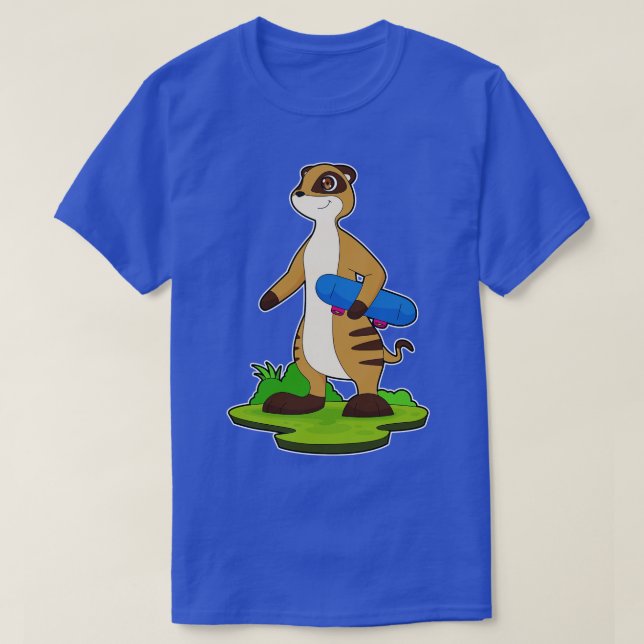 Camiseta Meerkat Skater (Frente do Design)