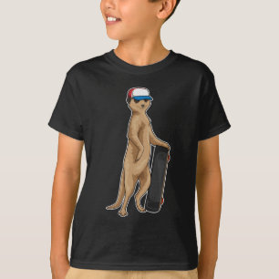 Camiseta Meerkat Skater Skateboard