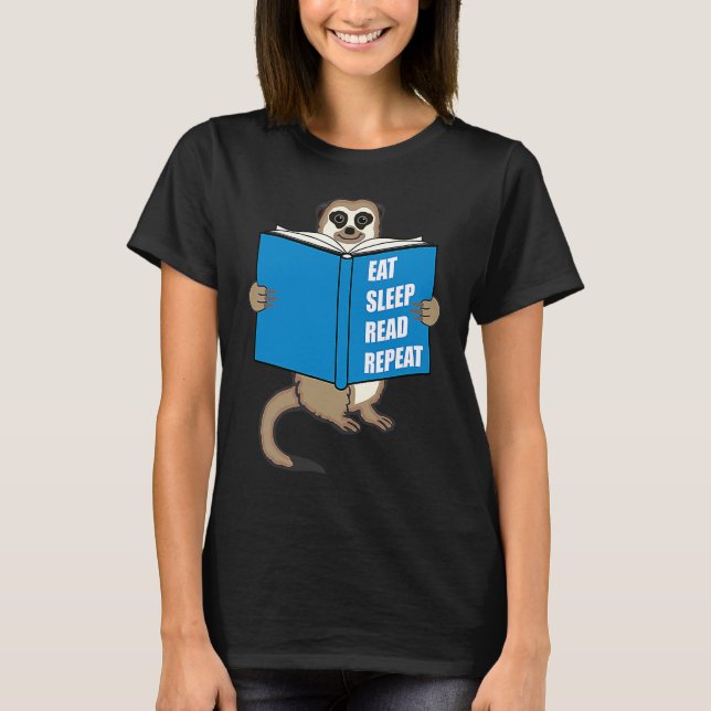 Camiseta Meerkat with Book Books Reading Hobby (Frente)