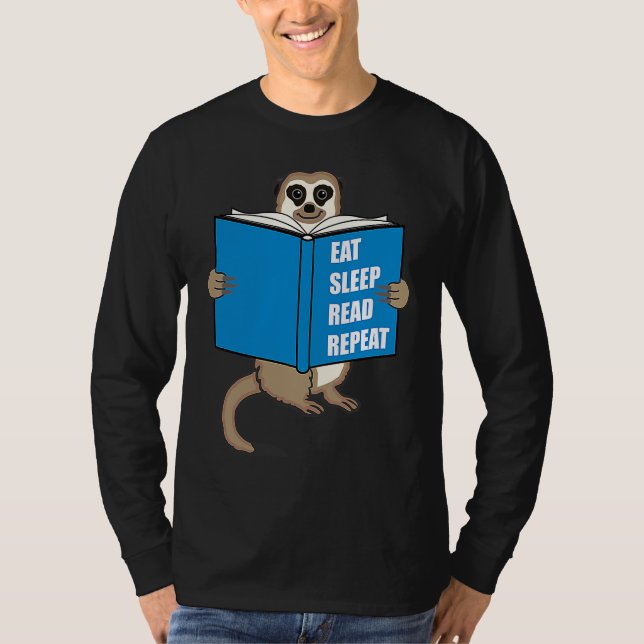 Camiseta Meerkat with Book Books Reading Hobby (Frente)