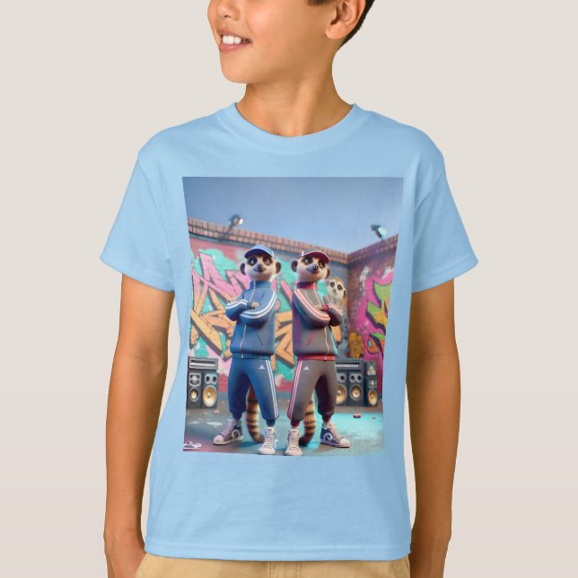 Camiseta Meerkats em trajes (Frente)