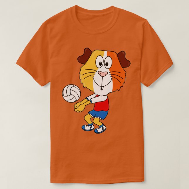 CAMISETA MEERSCHWEINCHEN GUINEA PIG VOLLEYBALL (Frente do Design)