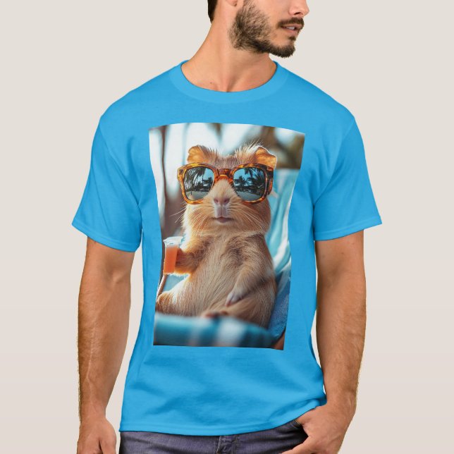 Camiseta Meerschweinchen - Sommer, Sonne, Cocktails! (Frente)
