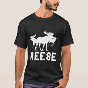 Camiseta Meese Antlers Adora Moose Engraçada