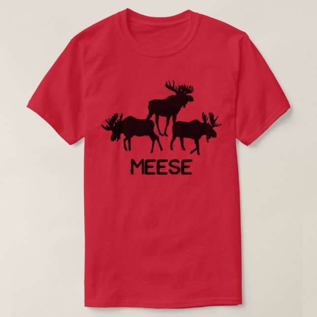 Camiseta Meese Funny Moose Lover s Gifts  (Frente do Design)
