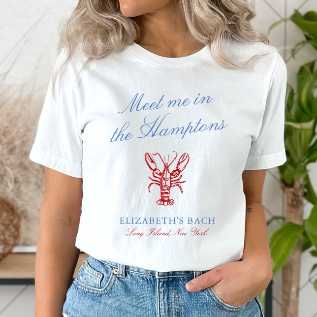 Camiseta Meet Me in The Hamptons Bachelorette (Criador carregado)