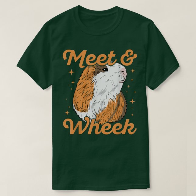 Camiseta Meet & wheek Quote for a Guinea Pig nerd  (Frente do Design)