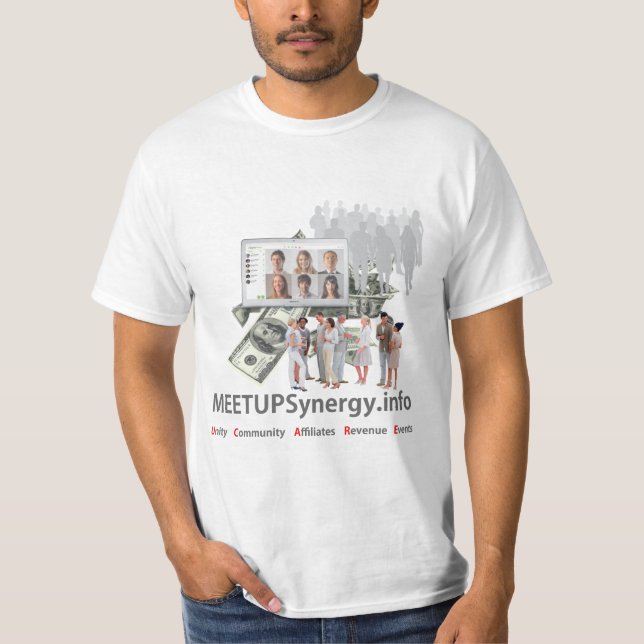 Camiseta MEETUPSynergy - T-Shirt - Caras (Frente)