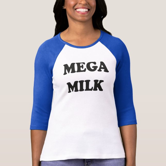 Camiseta MEGA MILK Baseball T Shirt (Frente)