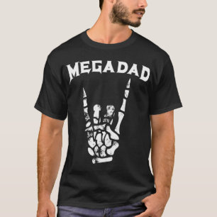 Camiseta Megadad Rock Heavy Metal Guitar Pai