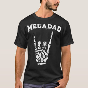 Camiseta Megadad Rock Heavy Metal Guitar Pai Tee