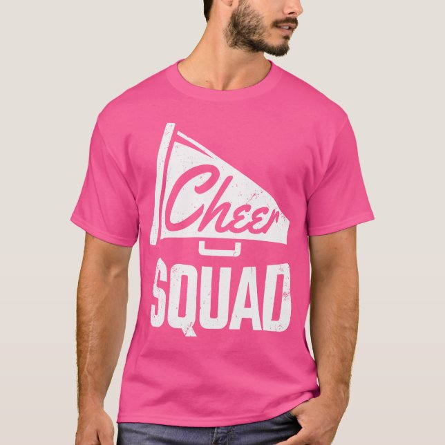 Camiseta Megafone de Torcida de Cheerleading Fofo (Frente)